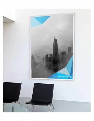 Mise en situation d'une affiche papier couché 130gr