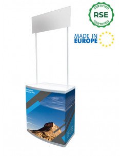 Photo d'un "Comptoir de Promotion PVC" 195x82,3x40,5 cm.